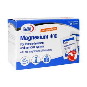 ساشه منیزیم 400 یوروویتال بسته 30 عددی ساشه منیزیم 400 یوروویتال بسته 30 عددی - زیبایی و سلامت