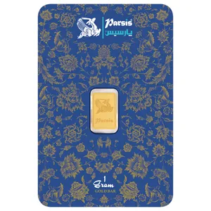 شمش طلا 24 عیار پارسیس مدل 01 شمش طلا 24 عیار پارسیس مدل 01 - طلا و نقره