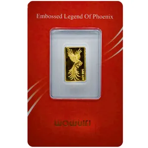 شمش طلا 24 عیار ایران شمش طرح سیمرغ کد SN1429 شمش طلا 24 عیار ایران شمش طرح سیمرغ کد SN1429 - طلا و نقره
