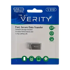 فلش مموری 32 گیگابایت وریتی مدل V-819، دارای رابط USB 2.0، طول عمر زیاد، ضد آب، خش و شوک فلش مموری 32 گیگابایت وریتی مدل V-819، دارای رابط USB 2.0، طول عمر زیاد، ضد آب، خش و شوک - کالای دیجیتال
