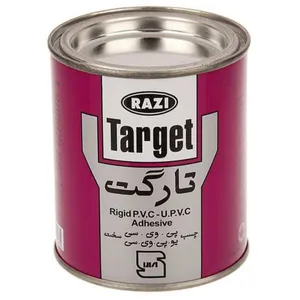 چسب پی وی سی رازی مدل تارگت وزن 250 گرم چسب پی وی سی رازی مدل تارگت وزن 250 گرم - ابزار آلات و تجهیزات