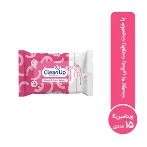 دستمال مرطوب پاک کننده دست و صورت کلين آپ مدل Nourishing بسته 15 عددی دستمال مرطوب پاک کننده دست و صورت کلين آپ مدل Nourishing بسته 15 عددی - اسباب بازی، کودک و نوزاد