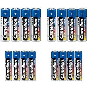 باتری قلمی و نیم قلمی کملیون مدل Super Heavy Duty بسته 16 عددی باتری قلمی و نیم قلمی کملیون مدل Super Heavy Duty بسته 16 عددی - کالای دیجیتال
