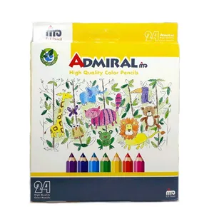 مداد رنگی 24 رنگ آدمیرال مدل 761C24 مداد رنگی 24 رنگ آدمیرال مدل 761C24 - کتاب، لوازم تحریر و هنر