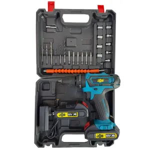 مجموعه 40 عددی دریل پیچ گوشتی شارژی سه نظام 10 میلیمتر 88 ولت جاب مدل JB-8827 PRO مجموعه 40 عددی دریل پیچ گوشتی شارژی سه نظام 10 میلیمتر 88 ولت جاب مدل JB-8827 PRO - ابزار آلات و تجهیزات