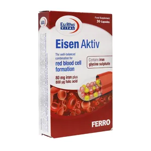 کپسول آیزن اکتیو یوروویتال بسته 30 عددی کپسول آیزن اکتیو یوروویتال بسته 30 عددی - زیبایی و سلامت