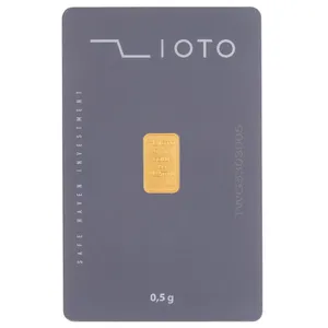 شمش طلا 24 عیار زیوتو مدل GD-Au-p0.5 شمش طلا 24 عیار زیوتو مدل GD-Au-p0.5 - طلا و نقره