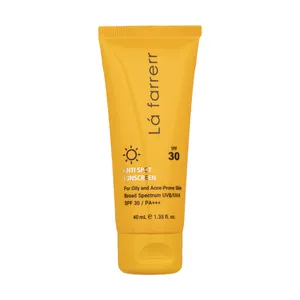 کرم ضد آفتاب بیرنگ لافارر، SPF 30، مناسب پوست چرب و آکنهدار و حجم 40 میلیلیتر، محافظت کننده در برابر اشعه UVA و UVB با PA+++، تنظیم ترشح چربی پوست، ضد جوش و آکنه، ضد لک با ماندگاری 2 ساعته کرم ضد آفتاب بیرنگ لافارر، SPF 30، مناسب پوست چرب و آکنهدار و حجم 40 میلیلیتر، محافظت کننده در برابر اشعه UVA و UVB با PA+++، تنظیم ترشح چربی پوست، ضد جوش و آکنه، ضد لک با ماندگاری 2 ساعته - زیبایی و سلامت