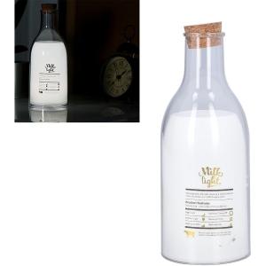 چراغ خواب فانتزی رومیزی شارژی طرح بطری شیر K-01 چراغ خواب فانتزی رومیزی شارژی طرح بطری شیر K-01 -