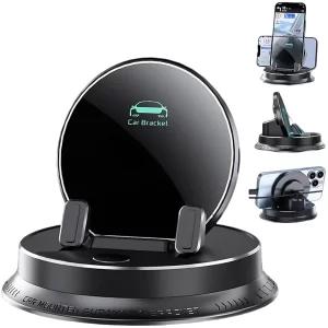 هولدر موبایل اتوماتیک چرخشی 360 درجه قابل شارژ داخل خودرو A9 هولدر موبایل اتوماتیک چرخشی 360 درجه قابل شارژ داخل خودرو A9 -