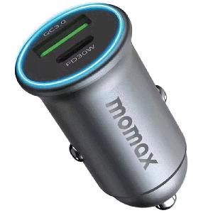 شارژر فندکی فست شارژ ماشین USB و تایپ‌سی 30 وات مومکس UC18 - 