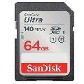 کارت حافظه 64 گیگابایت SD با سرعت 140 مگابایت سندیسک Ultra - 