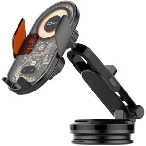 هولدر و شارژر بی سیم چرخشی 360 درجه داخل خودرو 15 وات الدنیو MA30-1 هولدر و شارژر بی سیم چرخشی 360 درجه داخل خودرو 15 وات الدنیو MA30-1 -