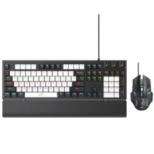 ست گیمینگ موس و کیبورد سیمی با نورپردازی RGB ایکس او KB-06 ست گیمینگ موس و کیبورد سیمی با نورپردازی RGB ایکس او KB-06 -