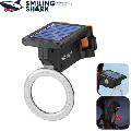 چراغ عقب دوچرخه شارژی خورشیدی ضدآب اسمایلینگ شارک CW-D396 - 