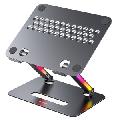استند و پایه لپ تاپ آلومنیومی تاشو با نور آر جی بی P91H - 