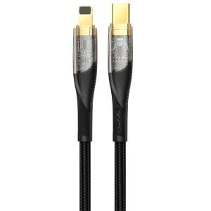 کابل شارژ سریع تایپ سی به لایتنینگ 27 وات یک متری طرح شفاف ایکس او NB-Q223A کابل شارژ سریع تایپ سی به لایتنینگ 27 وات یک متری طرح شفاف ایکس او NB-Q223A -