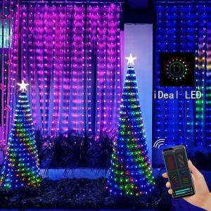 لامپ ریسهای الایدی بلوتوثی 2 متری CCSLKIT-BTRGB-LEDCURTAIN لامپ ریسهای الایدی بلوتوثی 2 متری CCSLKIT-BTRGB-LEDCURTAIN -