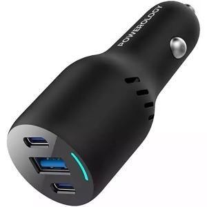 شارژر فندکی فست شارژ ماشین تایپ سی و یو اس بی 85 وات پاورولوژی PCCSR014 شارژر فندکی فست شارژ ماشین تایپ سی و یو اس بی 85 وات پاورولوژی PCCSR014 -