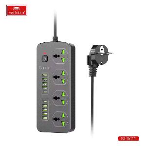 چندراهی برق جهانی یک سوکت، دو تایپ سی و هشت یواسبی 3000 وات ارلدام ES-SC11 چندراهی برق جهانی یک سوکت، دو تایپ سی و هشت یواسبی 3000 وات ارلدام ES-SC11 -
