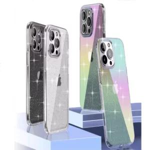 قاب شاین شفاف رنگی آیفون 13 پرو جی مکس Glitter قاب شاین شفاف رنگی آیفون 13 پرو جی مکس Glitter -