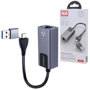 تبدیل تایپسی و USB3.0 به LAN ارلدام NC4 تبدیل تایپسی و USB3.0 به LAN ارلدام NC4 -