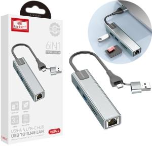 هاب USB و تایپسی 5 پورت ارلدام ET-HUB24 هاب USB و تایپسی 5 پورت ارلدام ET-HUB24 -