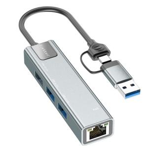هاب USB و تایپ سی 4 پورت ارلدام ET-HUB23 هاب USB و تایپ سی 4 پورت ارلدام ET-HUB23 -