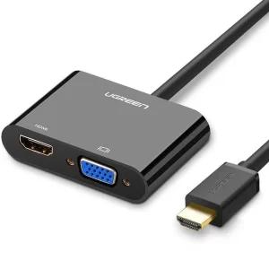 مبدل HDMI به ویجیای و اچدیامآی یوگرین CM101 40744 مبدل HDMI به ویجیای و اچدیامآی یوگرین CM101 40744 -