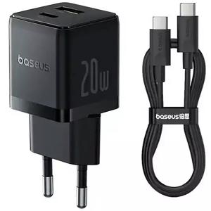شارژر دیواری 20 وات فست شارژ Type-C و USB بیسوس با کابل دو سر تایپ سی CCZC20UE شارژر دیواری 20 وات فست شارژ Type-C و USB بیسوس با کابل دو سر تایپ سی CCZC20UE -