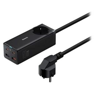 چندراهی برق یک سوکت، دو یو اس بی و دو تایپ سی 65 وات شارژ سریع رومیزی بیسوس CCGAN65-1ACE BS-PSZM000901 چندراهی برق یک سوکت، دو یو اس بی و دو تایپ سی 65 وات شارژ سریع رومیزی بیسوس CCGAN65-1ACE BS-PSZM000901 -
