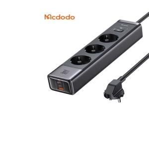 چندراهی برق 2500 وات سه سوکت، یک یو اس بی و دو تایپ سی 30 وات شارژ سریع رومیزی مک دودو CH-062 چندراهی برق 2500 وات سه سوکت، یک یو اس بی و دو تایپ سی 30 وات شارژ سریع رومیزی مک دودو CH-062 -