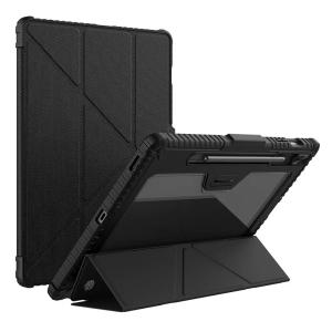 کاور کتابی بامپردار سامسونگ تب اس 9 اف ای پلاس نیلکین Bumper Leather cover کاور کتابی بامپردار سامسونگ تب اس 9 اف ای پلاس نیلکین Bumper Leather cover -